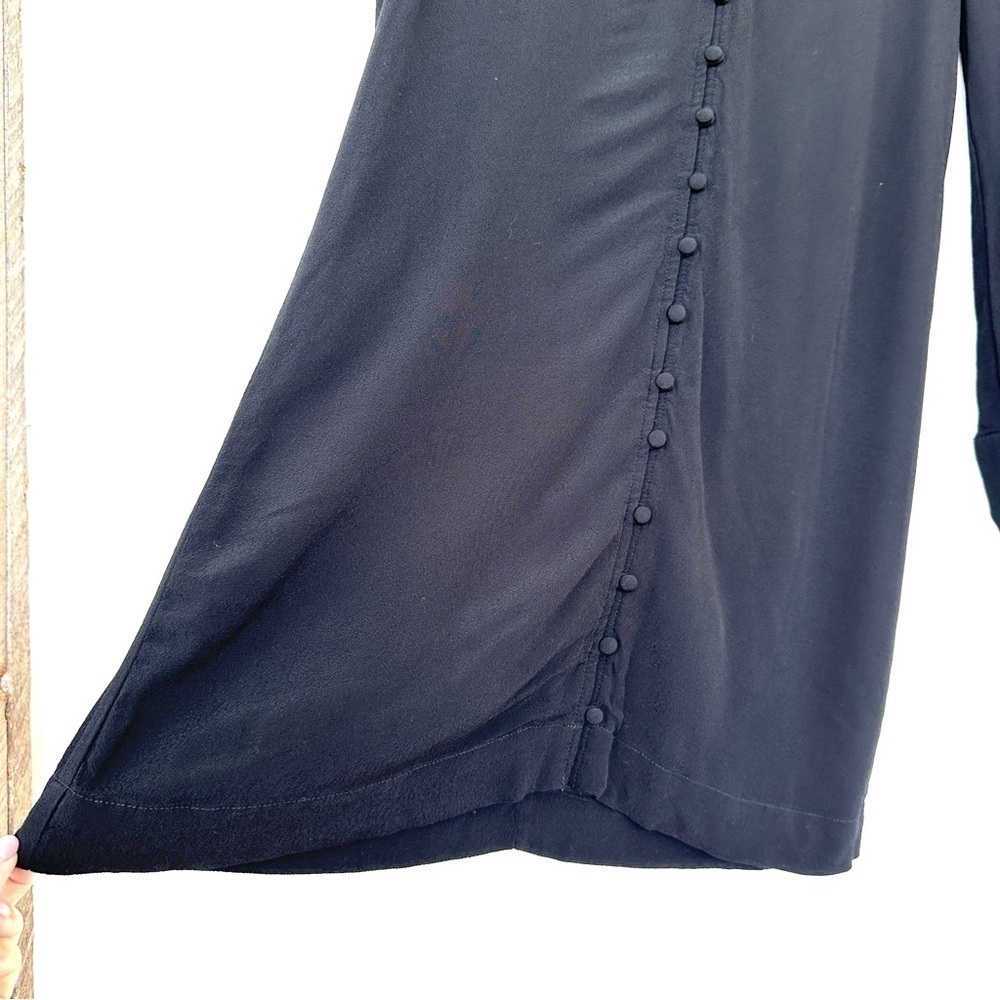 Madewell shift dress with v-neck & long sleeves, knee  length, loose fitting - Picture 5 of 9